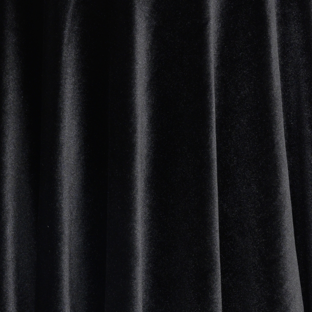 Black Stretch Velvet Fabric